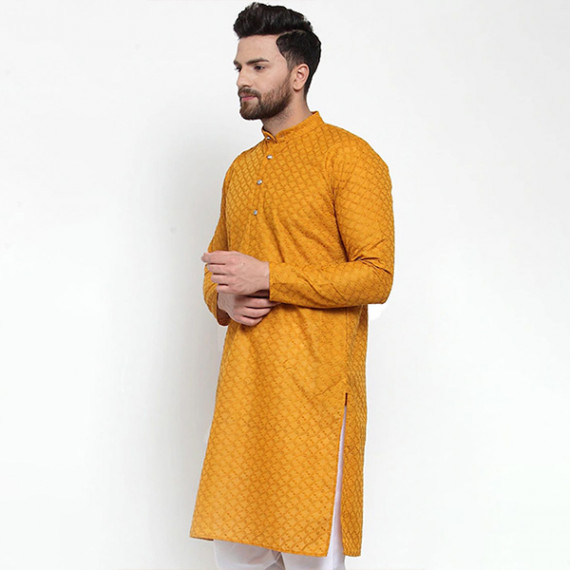 https://www.trendingfits.com/products/men-mustard-yellow-thread-work-cotton-kurta