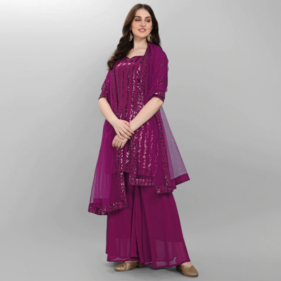 https://www.trendingfits.com/products/purple-embroidered-sequined-silk-georgette-semi-stitched-dress-material