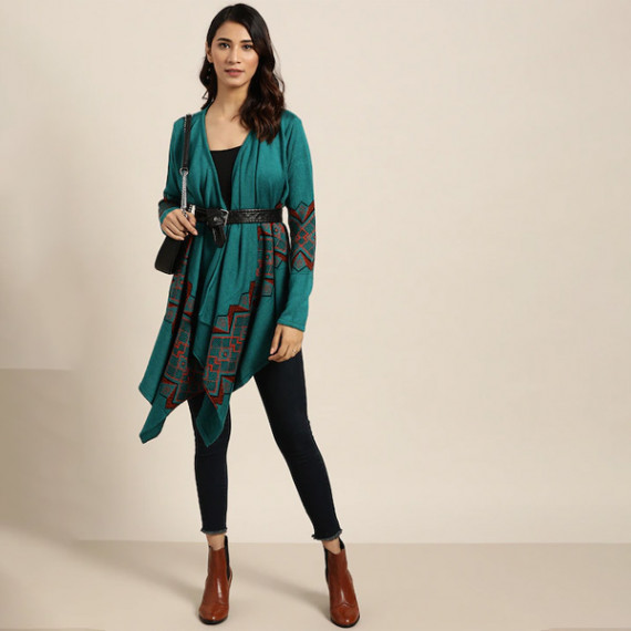 https://www.trendingfits.com/products/women-teal-green-black-geometric-patterned-longline-waterfall-shrug