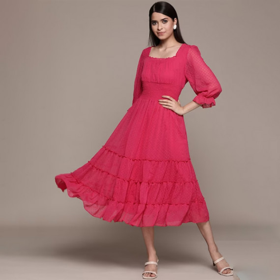 https://www.trendingfits.com/products/fuchsia-solid-chiffon-smocked-tiered-midi-dress