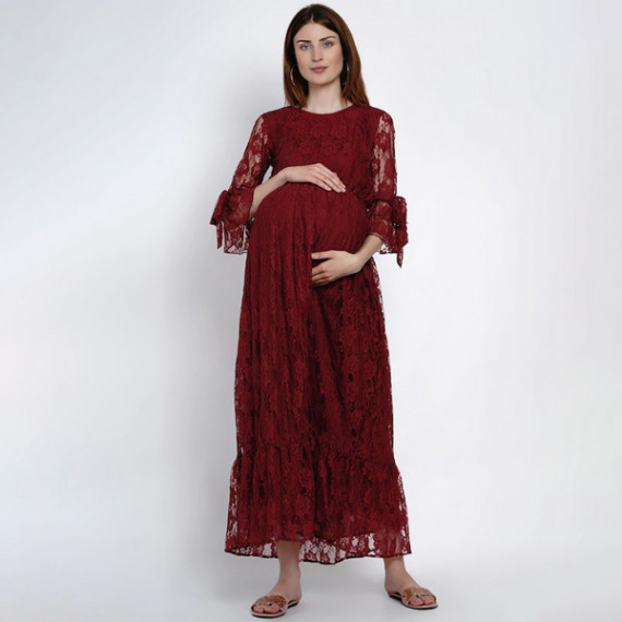 https://www.trendingfits.com/products/women-maroon-maternity-self-design-maxi-dress
