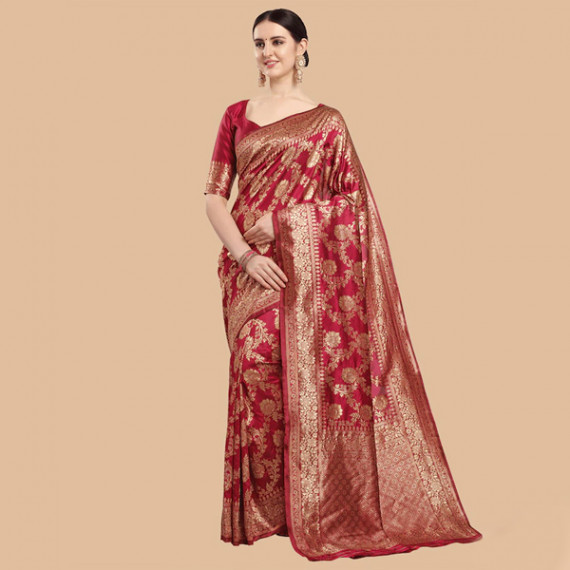 https://www.trendingfits.com/products/maroon-gold-ethnic-motifs-zari-silk-blend-banarasi-saree