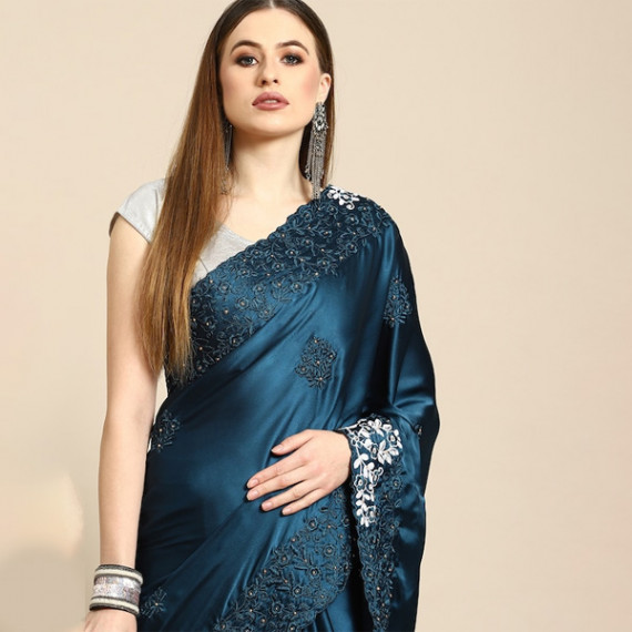 https://www.trendingfits.com/products/blue-floral-embroidered-satin-saree
