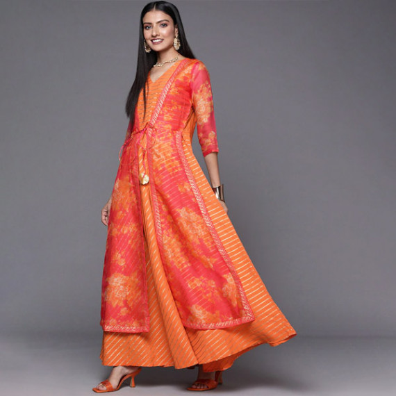 https://www.trendingfits.com/products/orange-striped-ethnic-maxi-dress